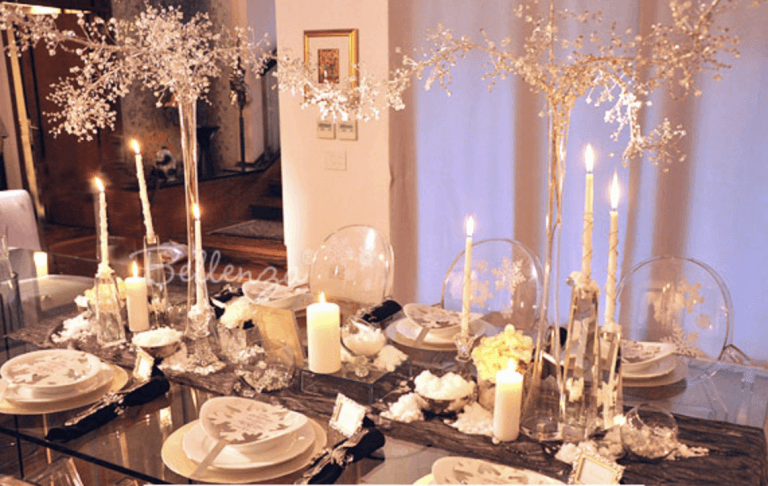 Winter themed engagement party