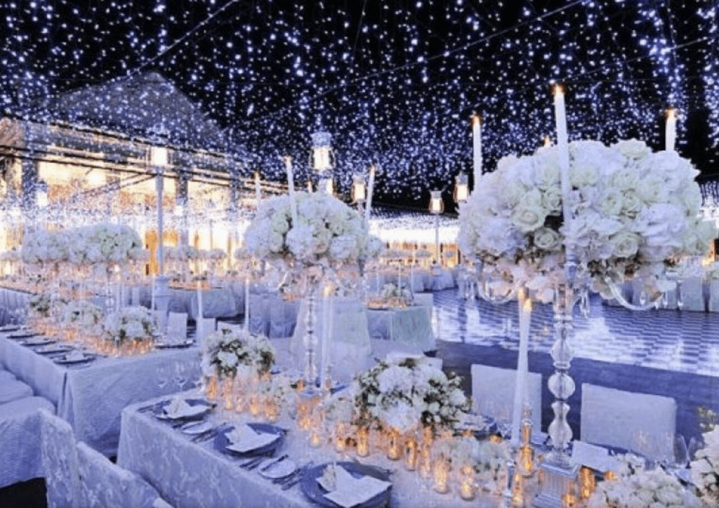 Winter themed wedding