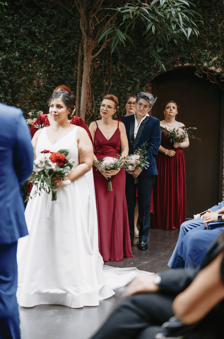 Fall Wedding Colors Bridal Party