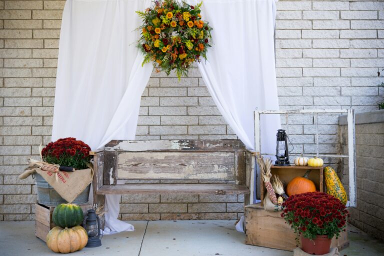 Pumpkin wedding decor