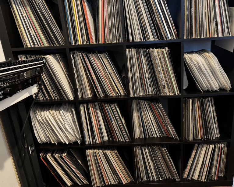 Ikea dj record shelving