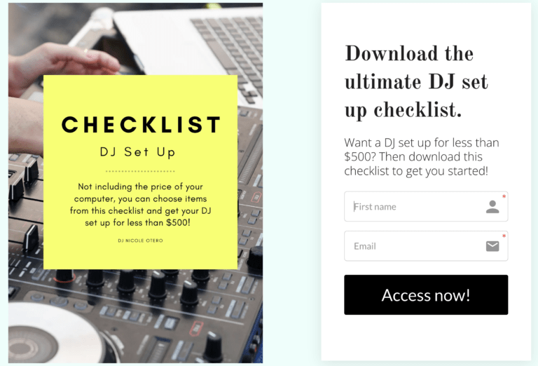 dj setup checklist